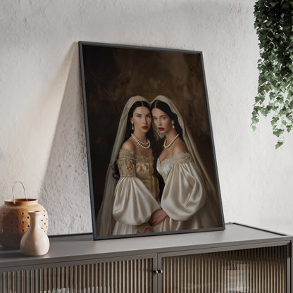 Portrait personnalisable - Les Soeurs Voilés style classique