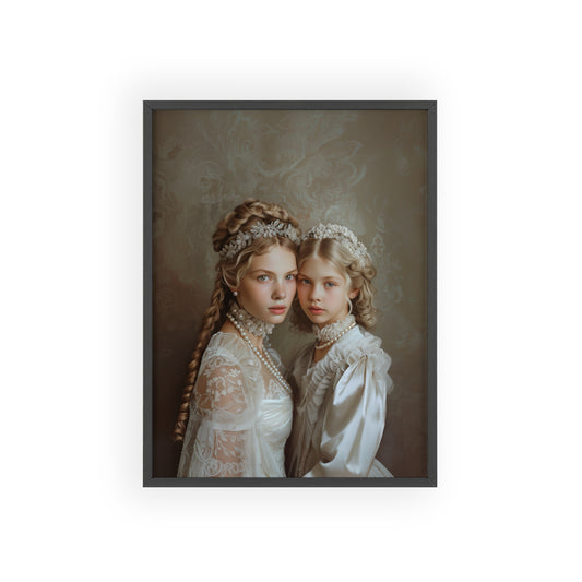 Portrait personnalisable - Henriette&Fille style classique