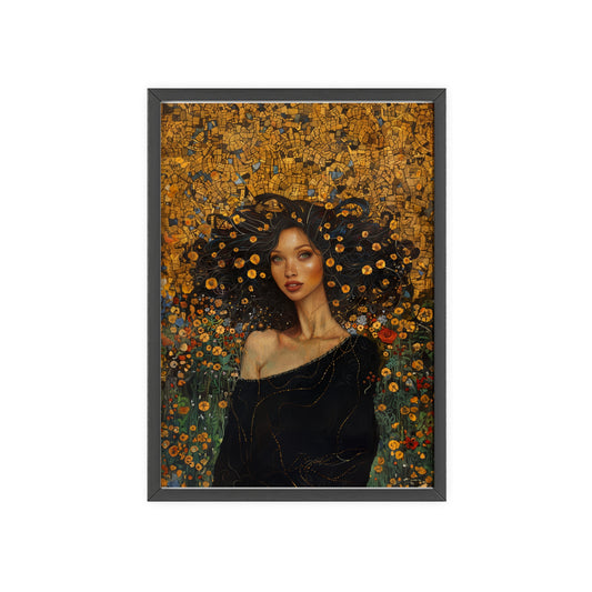 Portrait personnalisable - Candice Klimt Style (pour femme noire)