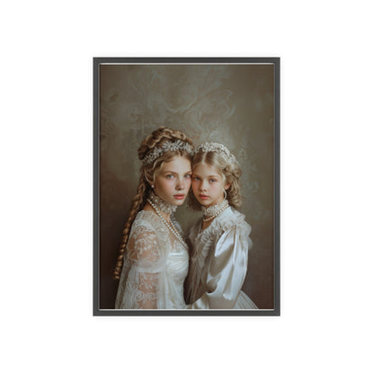 Portrait personnalisable - Henriette&Fille style classique