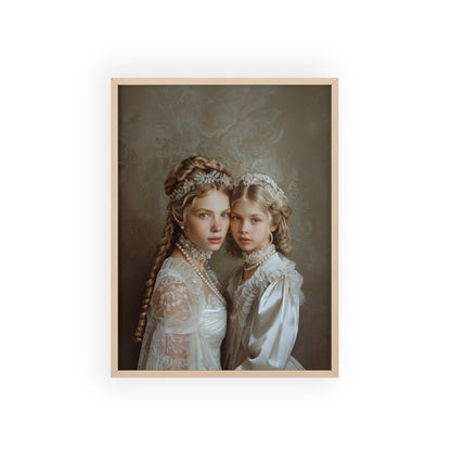 Portrait personnalisable - Henriette&Fille style classique