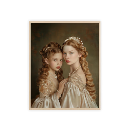 Portrait personnalisable - Catherine&Fille style classique