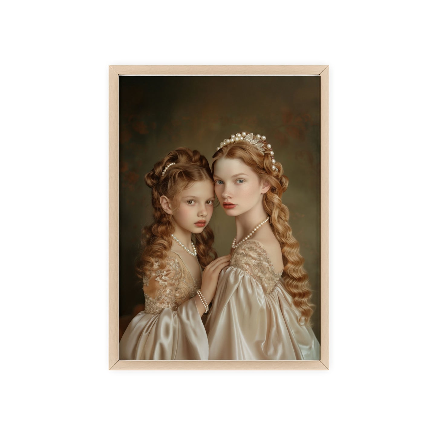 Portrait personnalisable - Catherine&Fille style classique