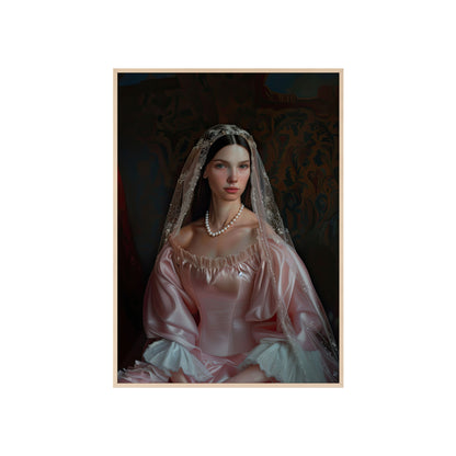 Portrait personnalisable - Rose style classique