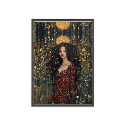 Portrait personnalisable - Tina Klimt Style (pour femme noire)