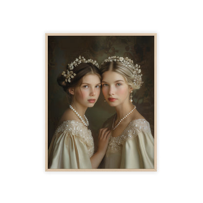 Portrait personnalisable - Victoria&Fille style classique