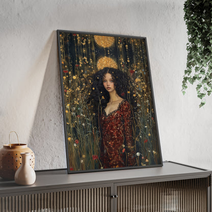 Portrait personnalisable - Tina Klimt Style (pour femme noire)