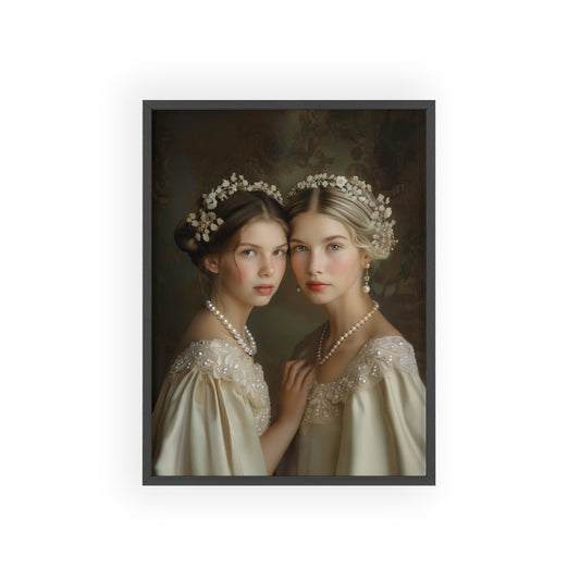 Portrait personnalisable - Victoria&Fille style classique