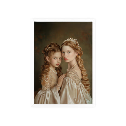 Portrait personnalisable - Catherine&Fille style classique