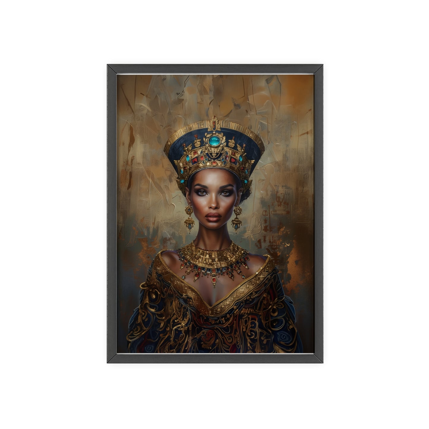 Portrait personnalisable - Neferet style égyptien (pour femme noire)