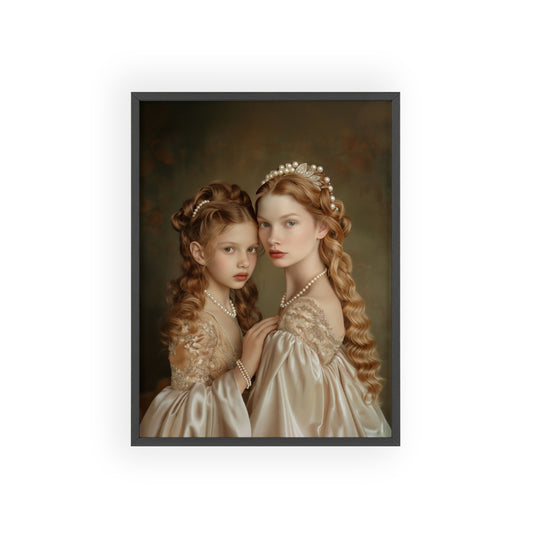 Portrait personnalisable - Catherine&Fille style classique