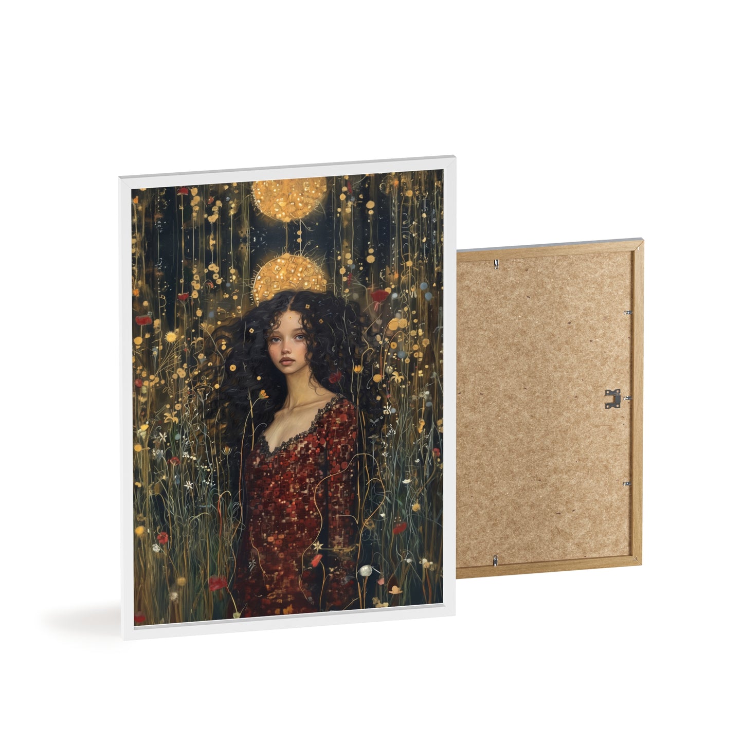 Portrait personnalisable - Tina Klimt Style (pour femme noire)