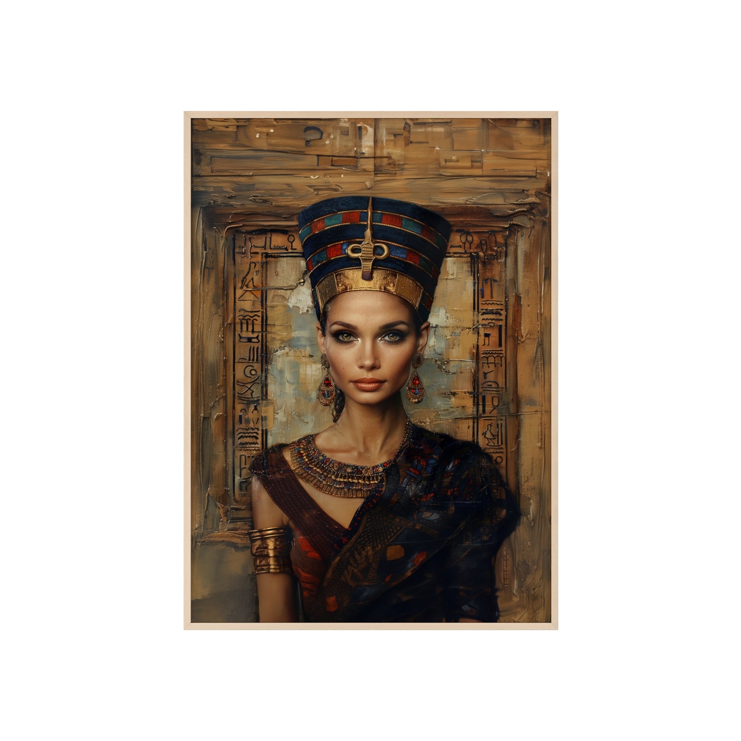 Portrait personnalisable - Nefertiti style égyptien