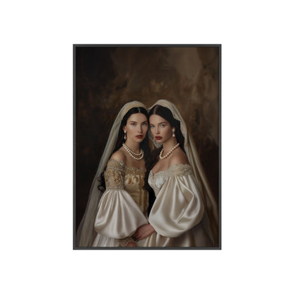 Portrait personnalisable - Les Soeurs Voilés style classique