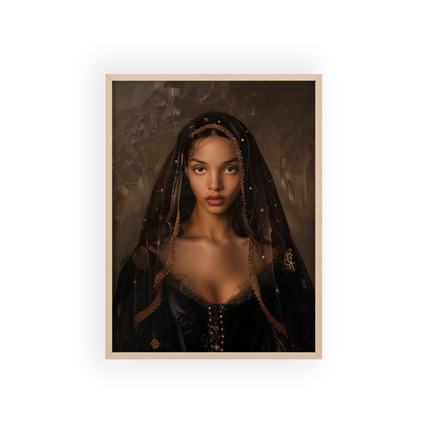 Portrait personnalisable - Solange style classique (pour femme noire)