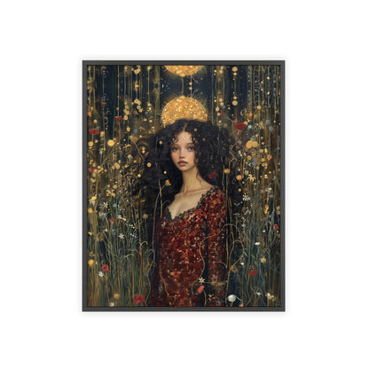 Portrait personnalisable - Tina Klimt Style (pour femme noire)