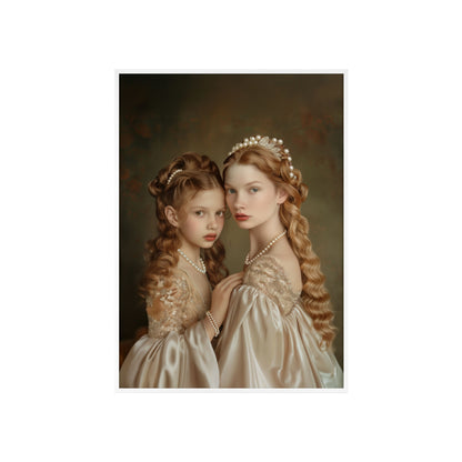 Portrait personnalisable - Catherine&Fille style classique