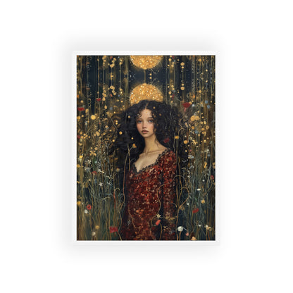 Portrait personnalisable - Tina Klimt Style (pour femme noire)