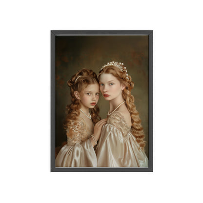 Portrait personnalisable - Catherine&Fille style classique