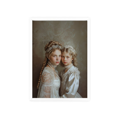 Portrait personnalisable - Henriette&Fille style classique