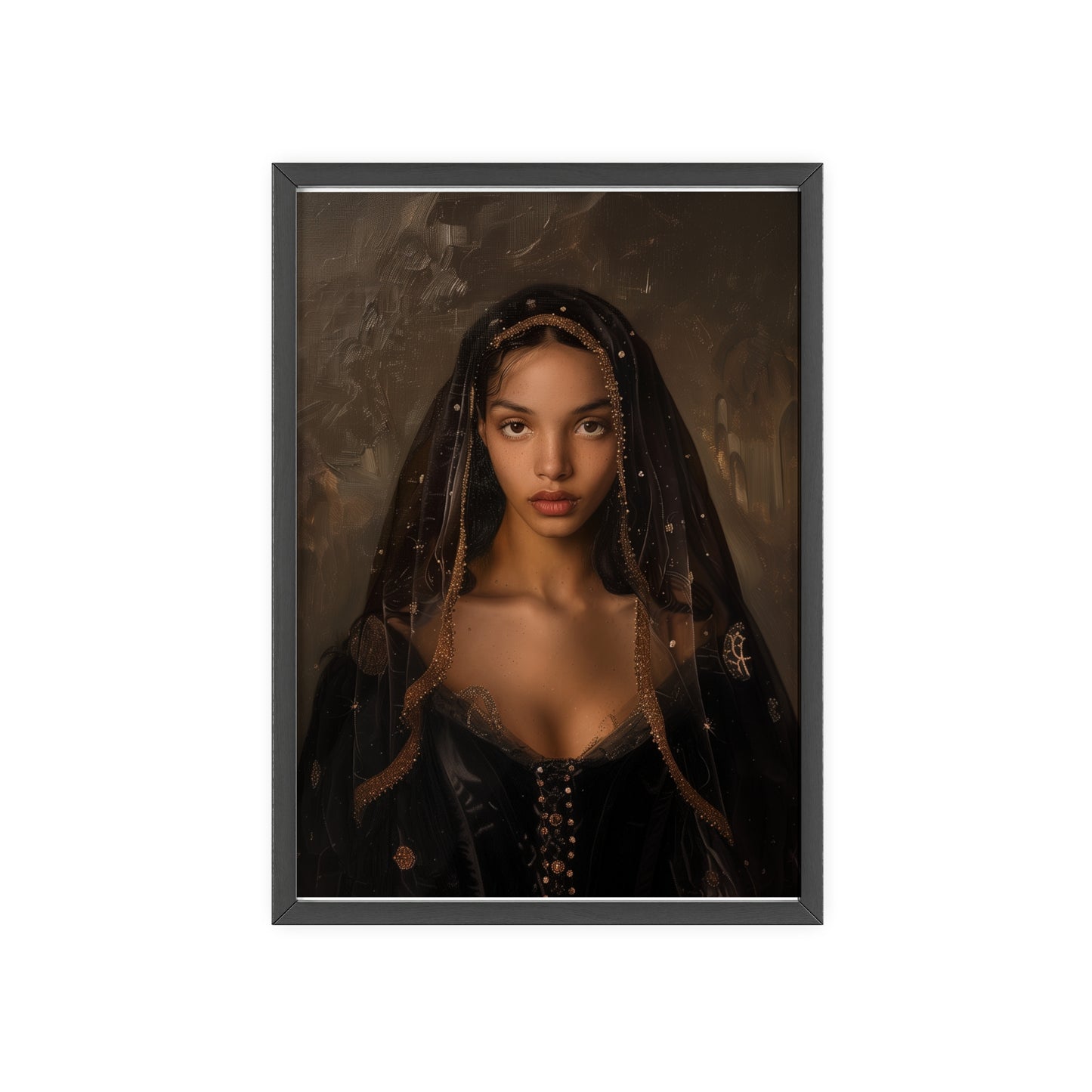 Portrait personnalisable - Solange style classique (pour femme noire)