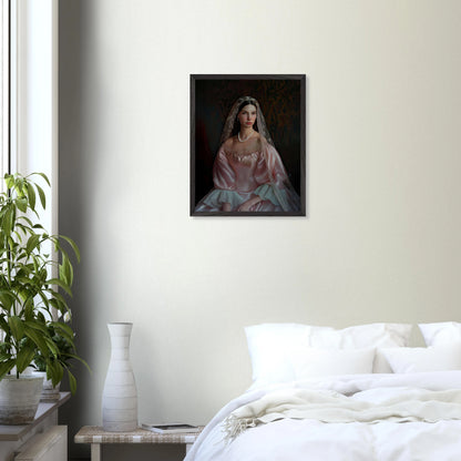Portrait personnalisable - Rose