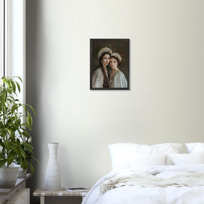 Cadre personnalisable - Amandine & Fille