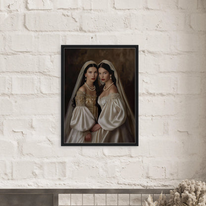 Portrait personnalisable - Soeurs voilées