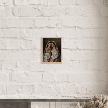 Cadre personnalisable - Soeurs voilées