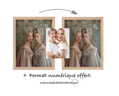 Cadre personnalisable - Victoria & Cecilia