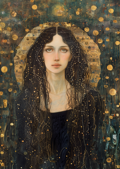 Portrait personnalisable - Elisa Klimt Style