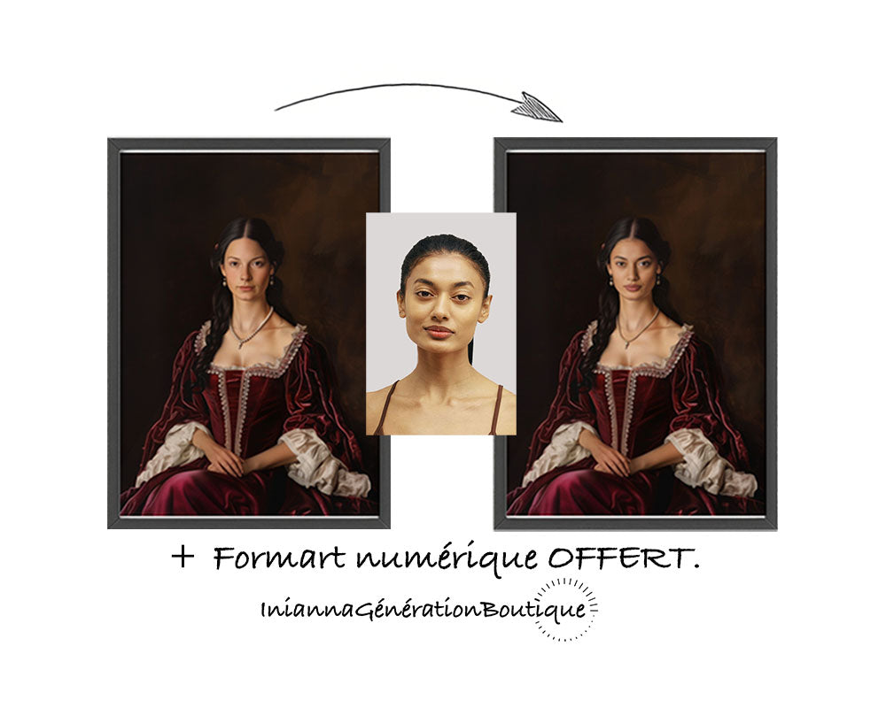 Portrait personnalisable - Rosalie
