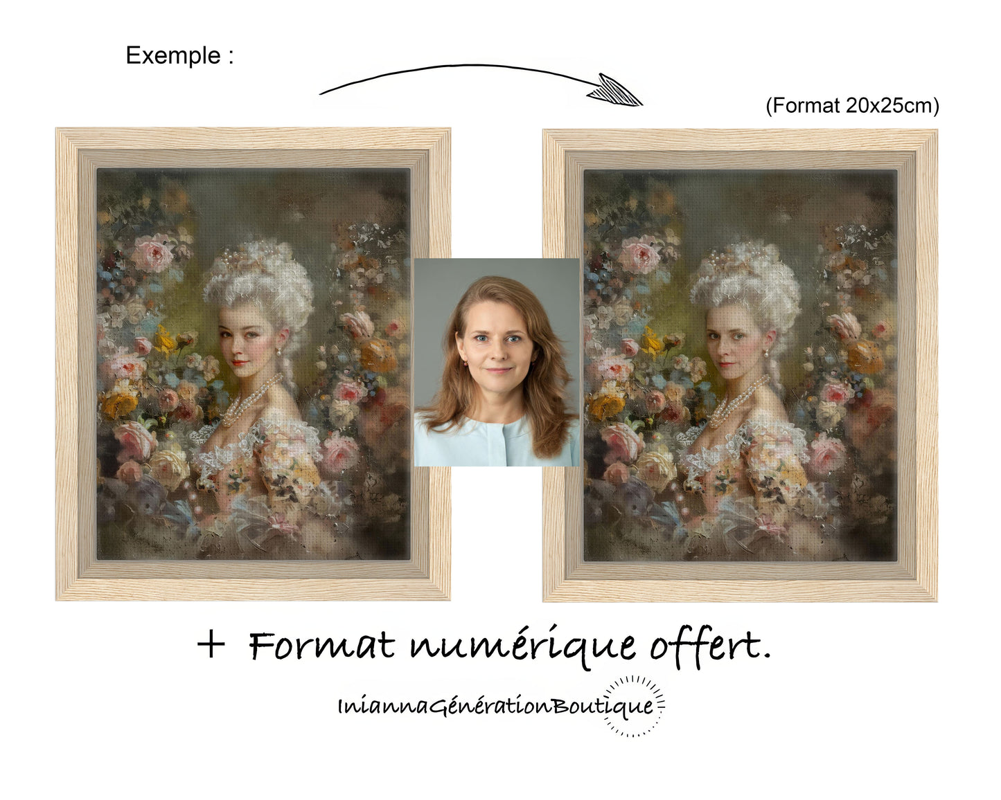Canvas personnalisable - Claudine