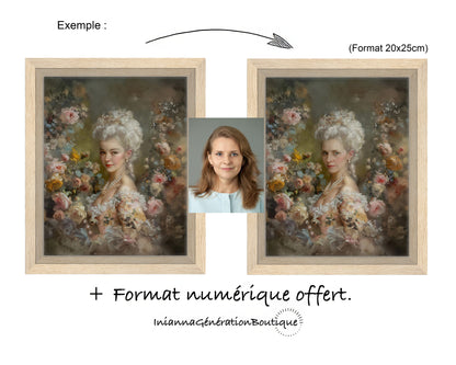 Canvas personnalisable - Claudine