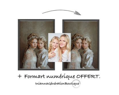Portrait personnalisable - Henriette & Fille