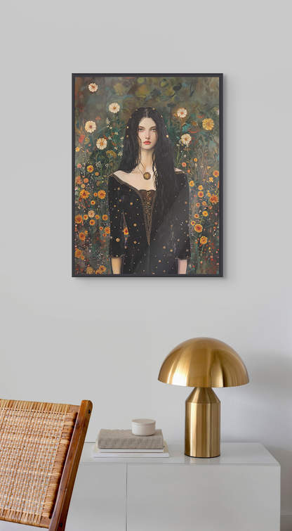 Portrait personnalisable - Leïla Klimt Style