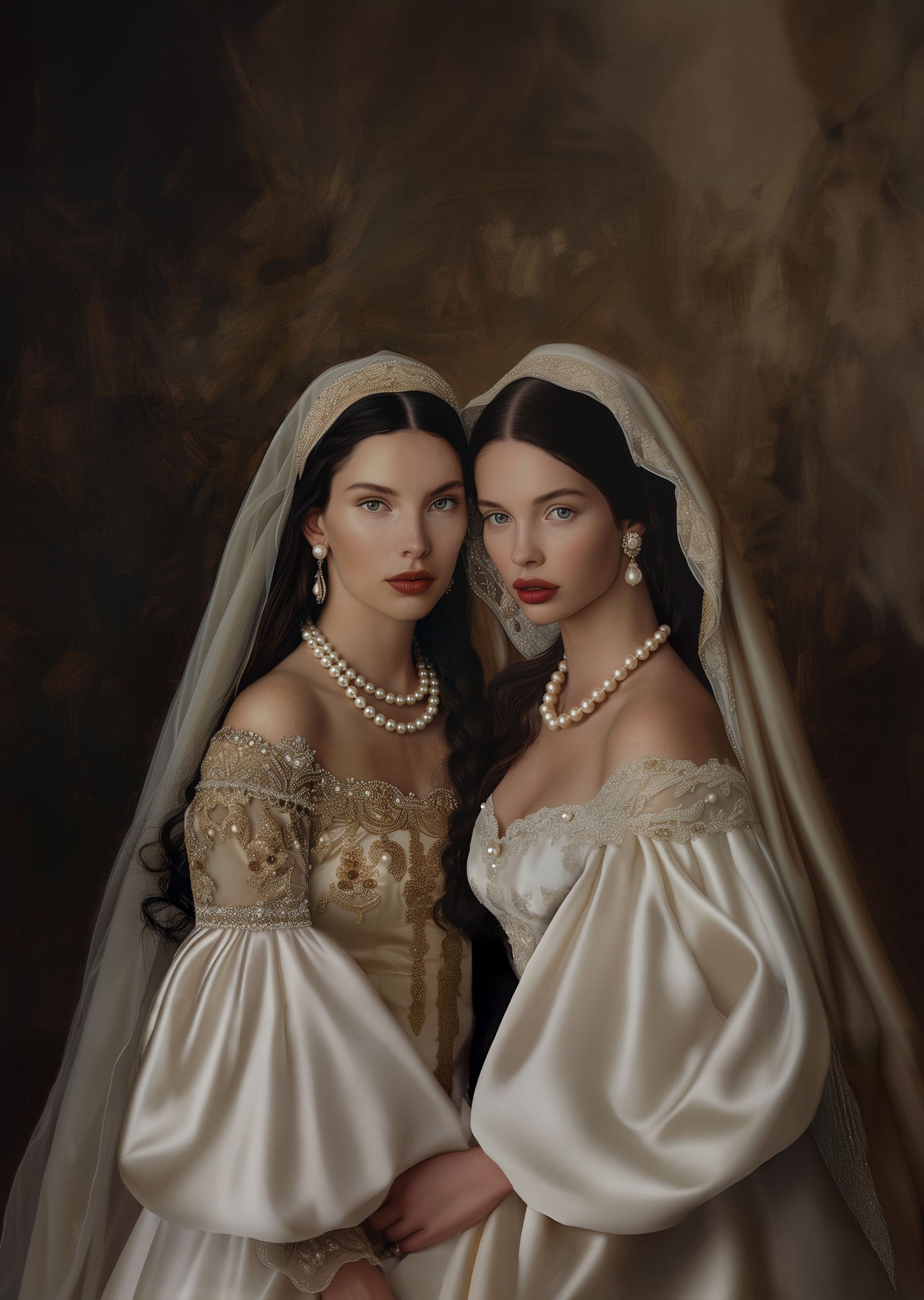 Portrait personnalisable - Les Soeurs Voilés style classique