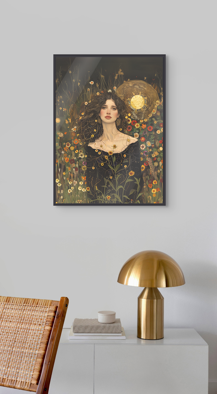 Portrait personnalisable - Lilie Klimt Style