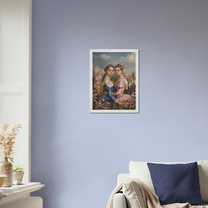 Cadre personnalisable - Marguerite & Victoire