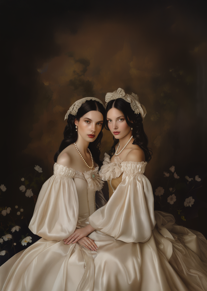 Portrait personnalisable - Louise&Albane style classique