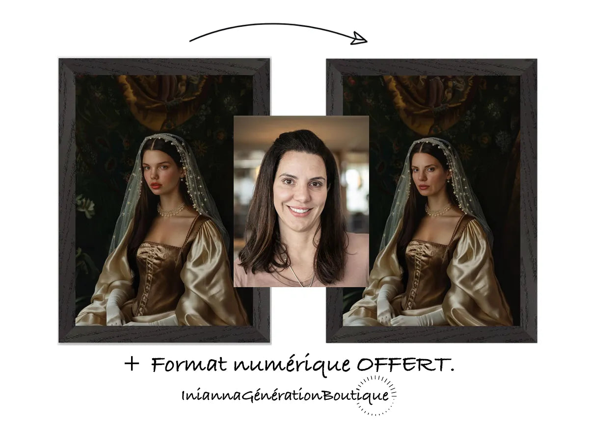Portrait personnalisable - Angèle