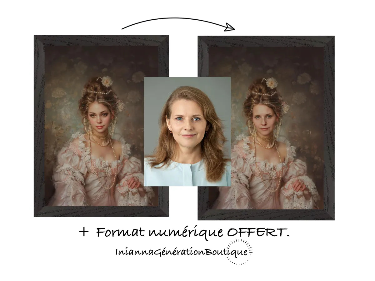 Portrait personnalisable - Marguerite