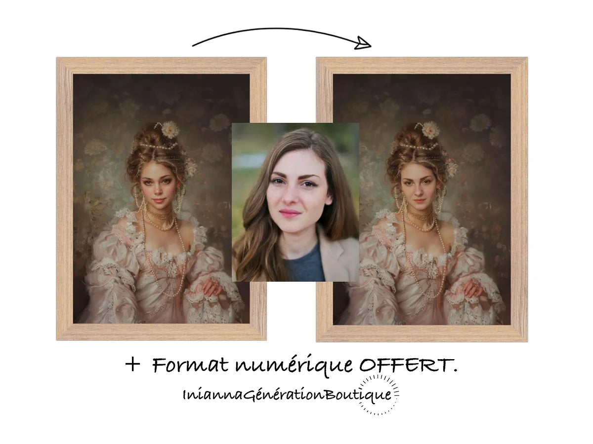 Portrait personnalisable - Marguerite