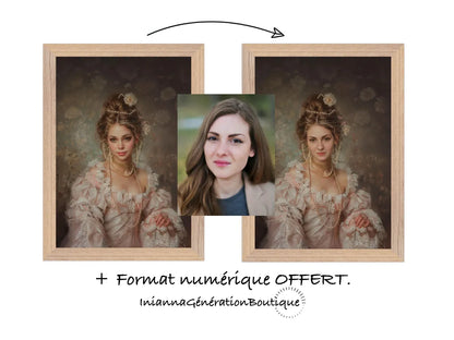 Portrait personnalisable - Marguerite