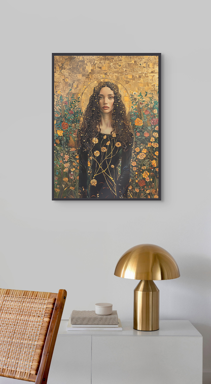 Portrait personnalisable - Selena Klimt Style