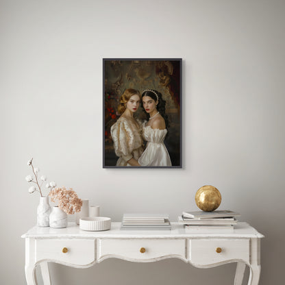 Portrait personnalisable - Dalilah&Lilah style classique