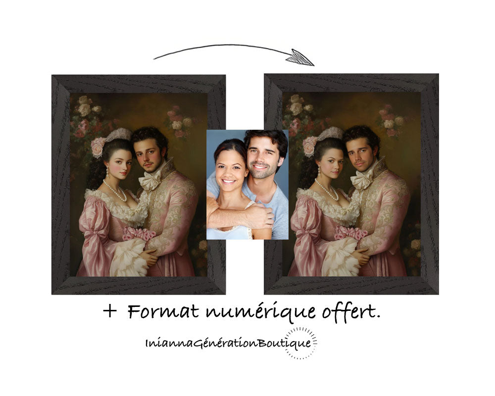 Cadre personnalisable - Henri & Léa