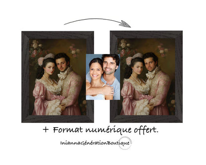 Cadre personnalisable - Henri & Léa