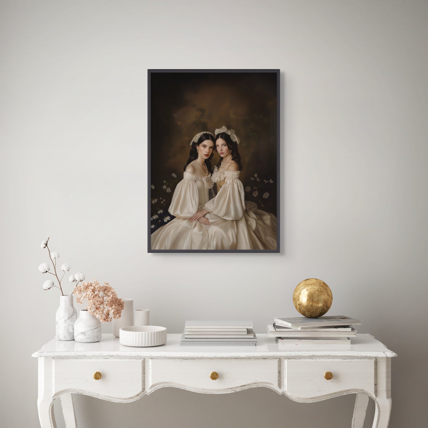 Portrait personnalisable - Louise&Albane style classique