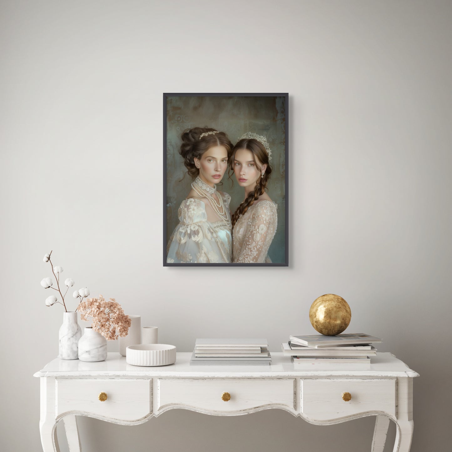 Portrait personnalisable - Mathilde&Fille style classique